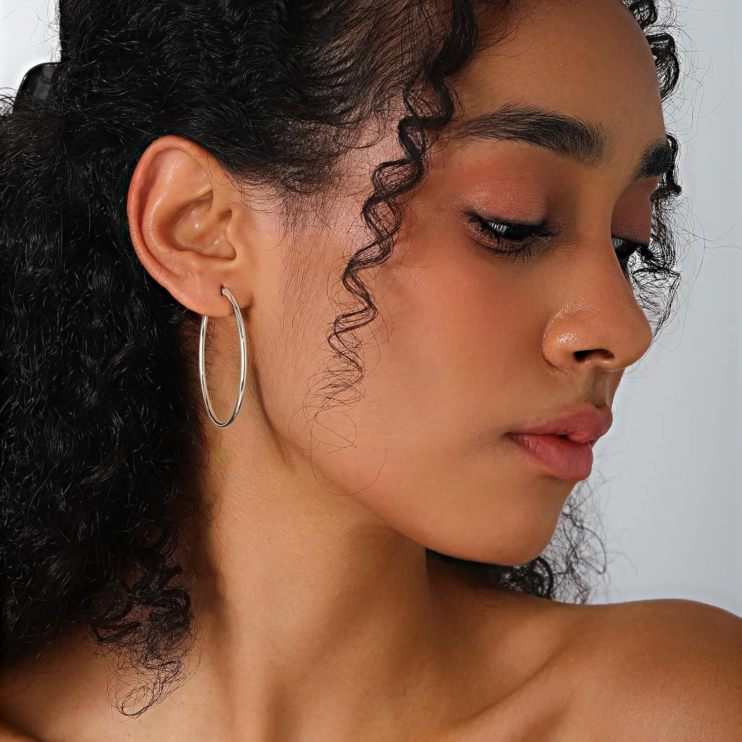 12 Pairs Big Gold Hoop Earrings Set for women Cubic Zirconia Set Earrings 14K Gold Plated Stainless Surgical Steel Stud Earrings Jewelry for Women