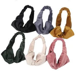 6 PCS Womens Headbands Non Slip Boho Headbands Turban Headbands Yoga Hairbands Vintage Criss Cross Elastic Head Wrap Twisted Cute Hair Accessories