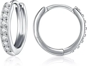 AoedeJ Sterling Silver Hoop Earrings Hypoallergenic Hoop Earrings Set Small Sterling Silver Earrings Hoops Clip On Hoop Earrings for Women Multipack