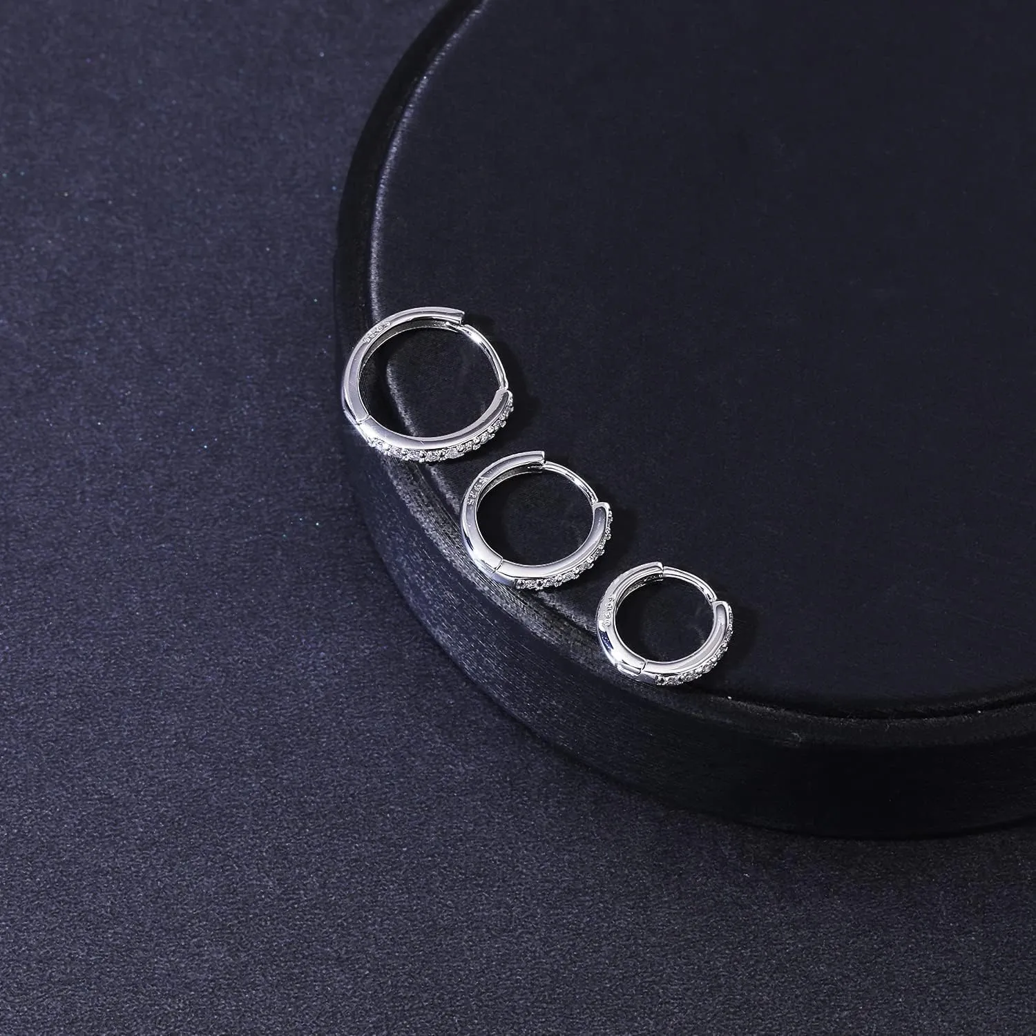 AoedeJ Sterling Silver Hoop Earrings Hypoallergenic Hoop Earrings Set Small Sterling Silver Earrings Hoops Clip On Hoop Earrings for Women Multipack