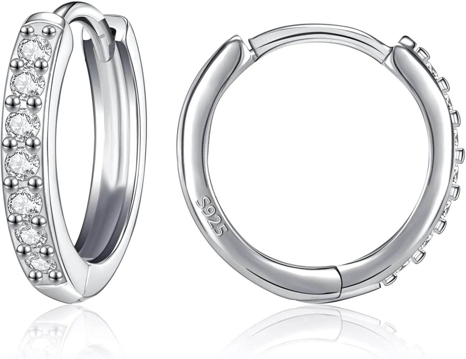 AoedeJ Sterling Silver Hoop Earrings Hypoallergenic Hoop Earrings Set Small Sterling Silver Earrings Hoops Clip On Hoop Earrings for Women Multipack