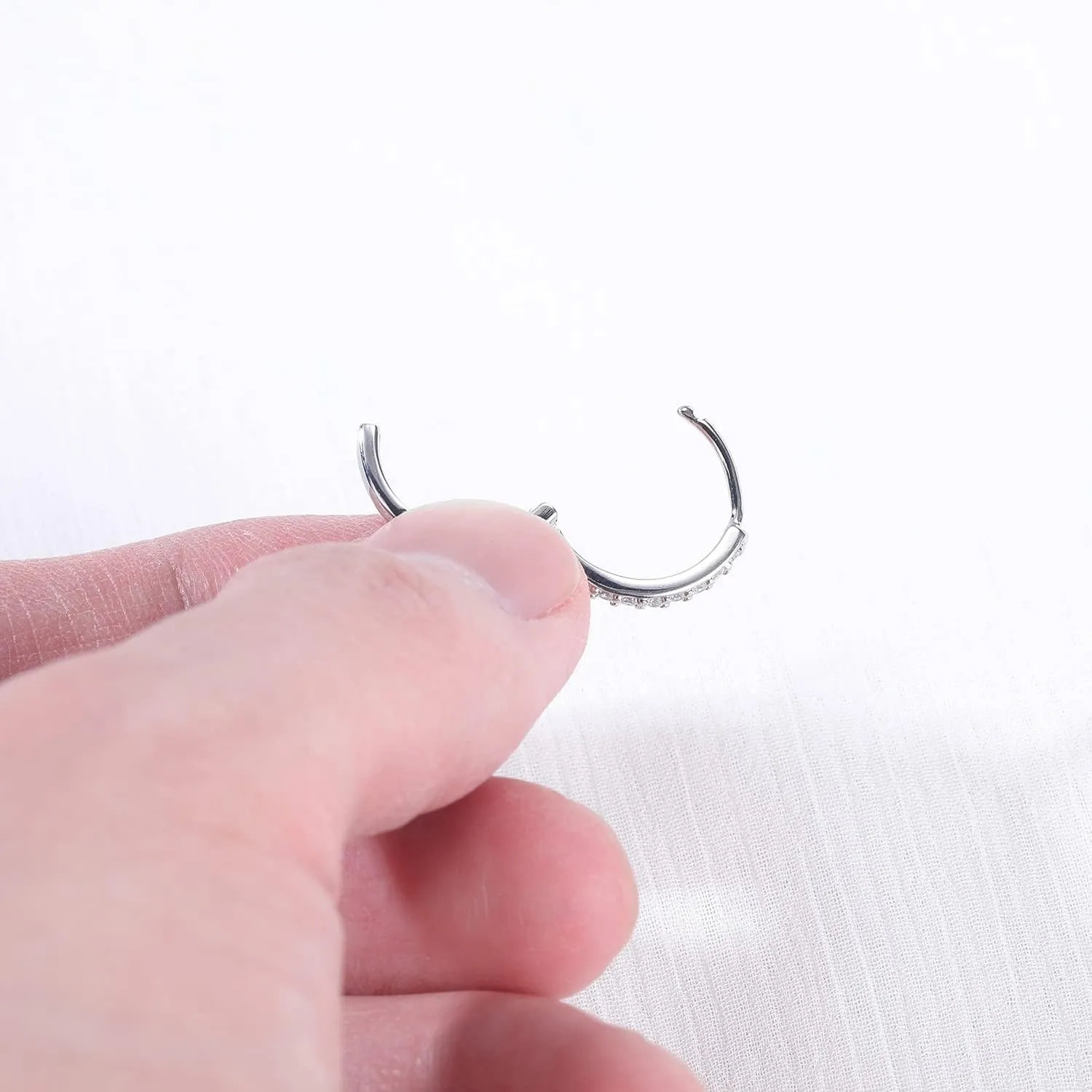 AoedeJ Sterling Silver Hoop Earrings Hypoallergenic Hoop Earrings Set Small Sterling Silver Earrings Hoops Clip On Hoop Earrings for Women Multipack
