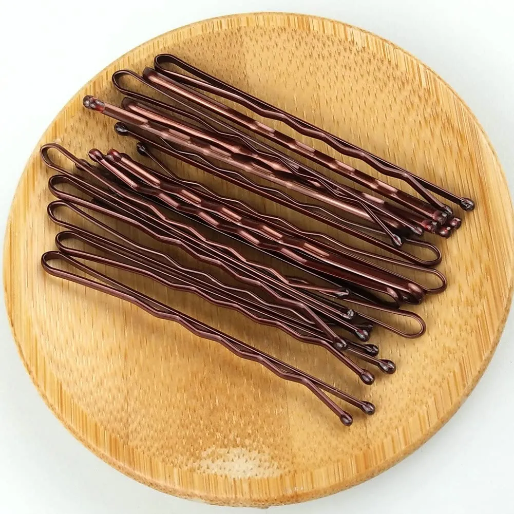 Bobby Pins Brown, 330 Count 2.2 Inch Hair Pins With Cute Box, Premium Bobby Pin For Kids, Girls And Women, Great For All Hair Types