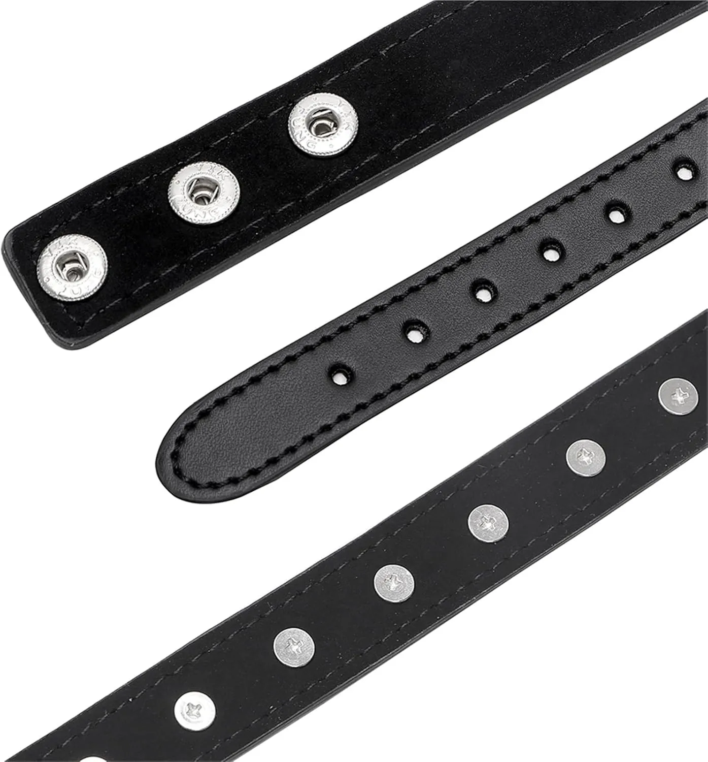 Bondage Collar Adjustable Gothic Choker Necklace Black Geometric Leather O Ring Collar Necklace Role Play Gift