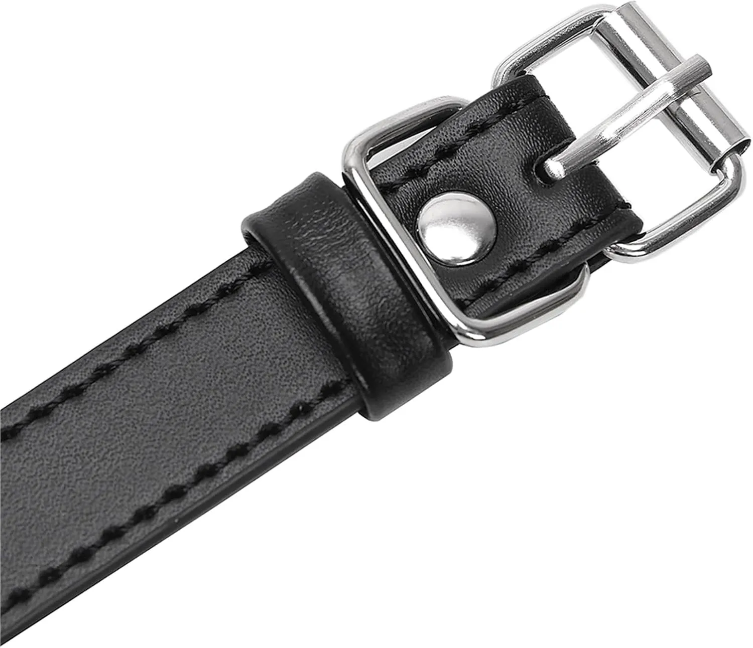 Bondage Collar Adjustable Gothic Choker Necklace Black Geometric Leather O Ring Collar Necklace Role Play Gift