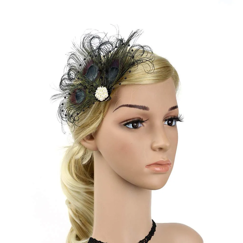 Brooch for Tea Clip Fascinators Party Wedding tea party fascinators for women Hair Headband tea party fascinators for women