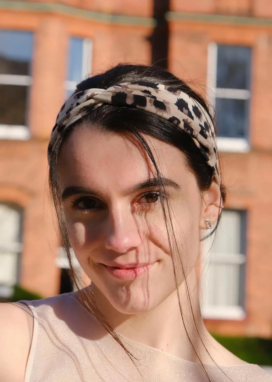 DRESHOW 8 Pack Headbands for Women Girls Vintage Leopard Headband Knotted Headwraps Criss Cross Hair Bands Accessories