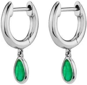 E Green Zircon Stud Hoop Drop Dangle Earrings For Women Gold Plated Ear Cuffs Women's Clip Earrings Jewelry 5sss