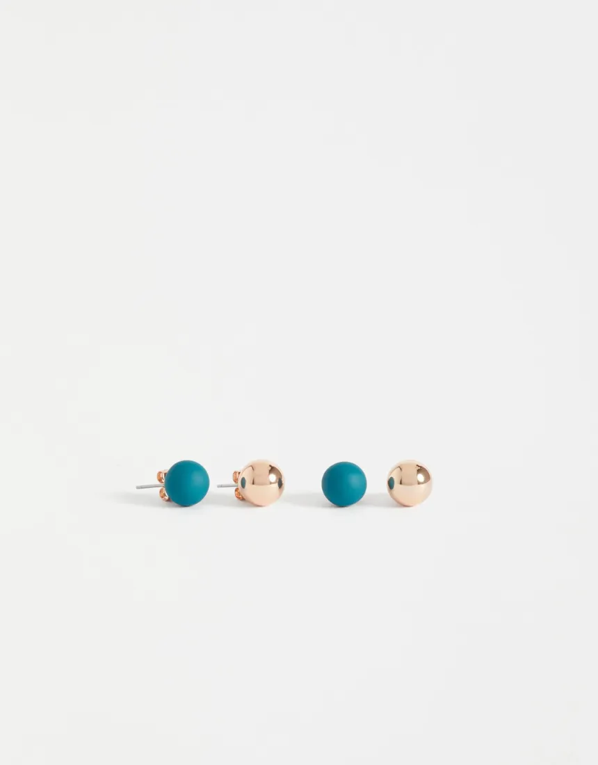 Elk - Dott Stud Set Teal