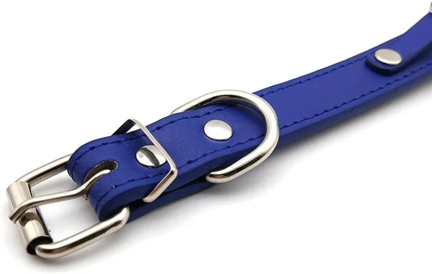 Fashion Personalised Name Leather Choker For Women - Sexy Royal Blue Rhinestone Letters Diy Necklace Punk Rock Gothic Custom Letters Collar Necklaces Cosplay Jewellery