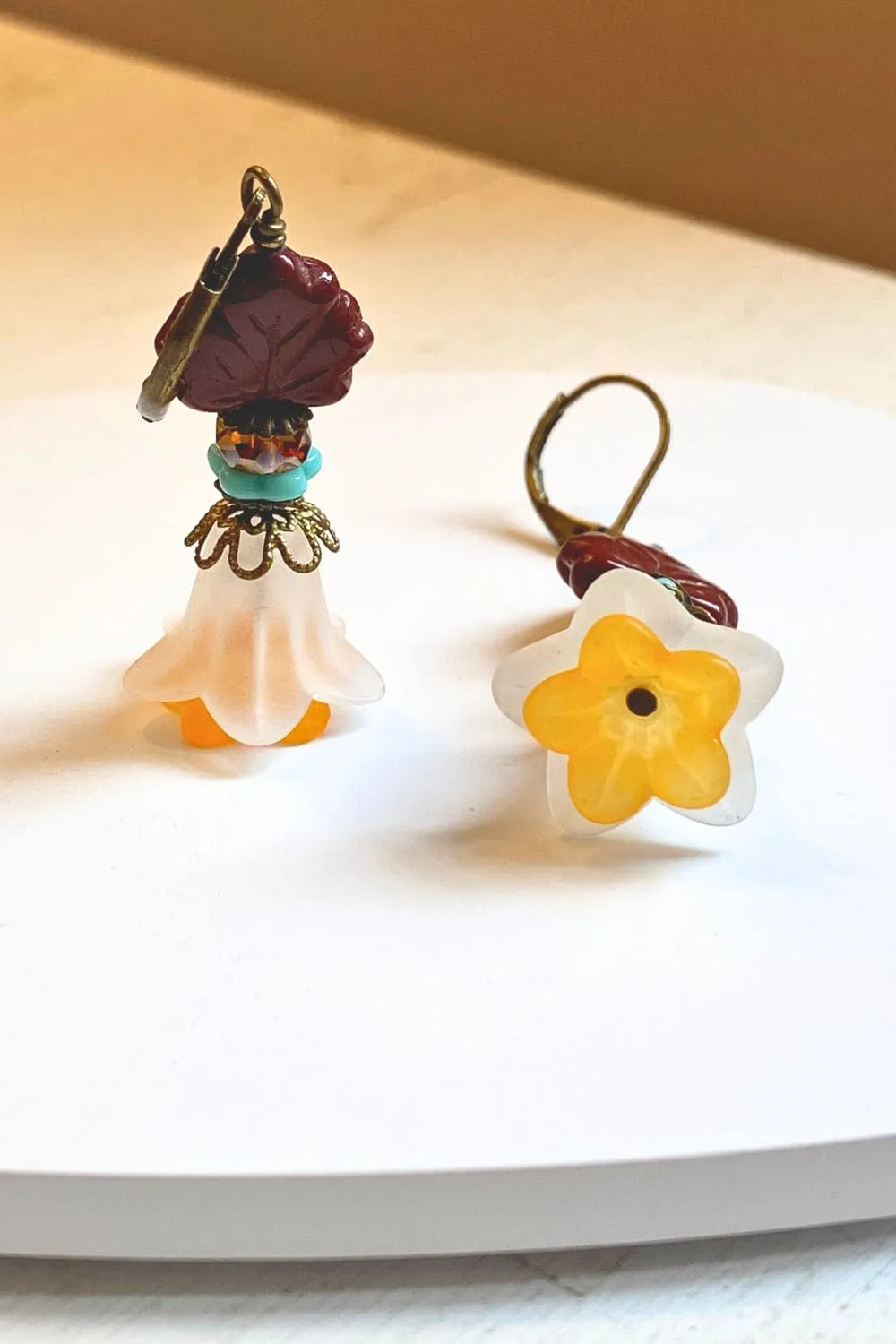 Flower Drop Earrings