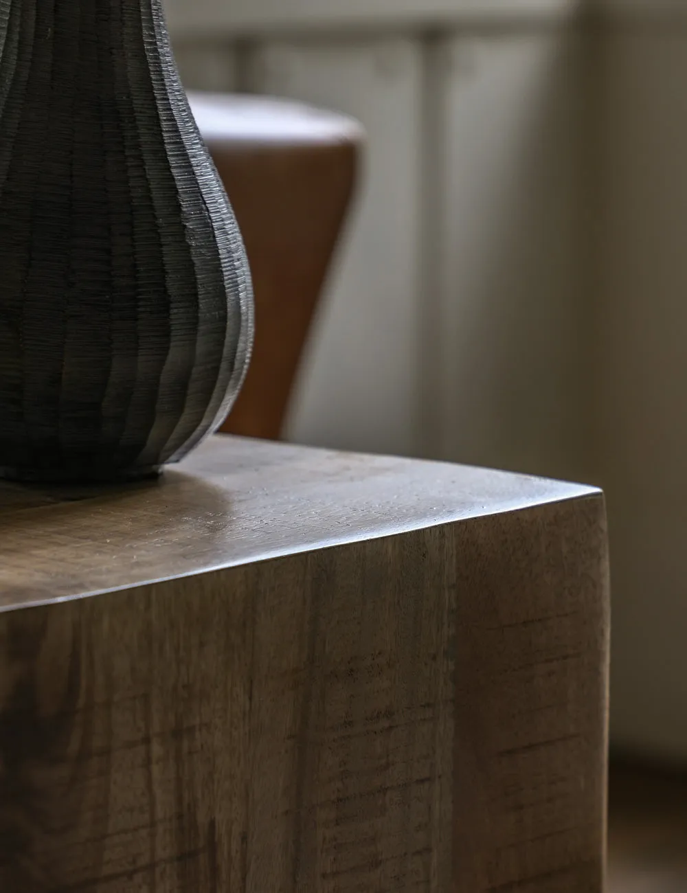 Freya Wooden Side Table - Natural