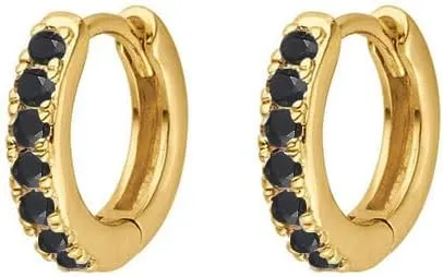 Geometry Round Colorful Crystals Hoop Earrings For Women Girls Unusual Earrings Cartilage 925 Sterling Silver Pendientes