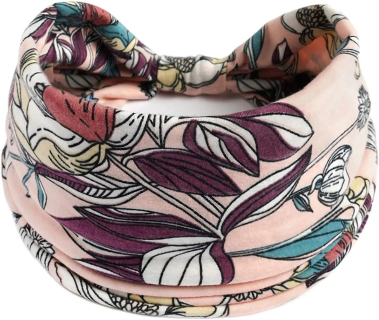 Hair Headband Non-Slip Running Sports Headband Yoga Hijab Wicking Headband Elastic Wide Elastic Headband Headband Knotted