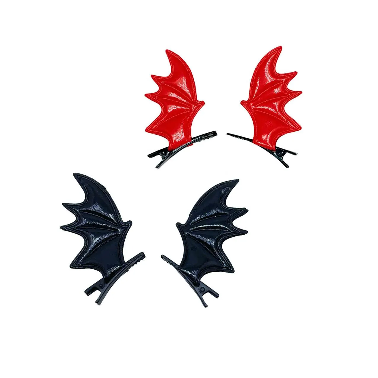 Halloween Black Wing Hair clips pins Bat Wing Hairclips Girls Hairpings Halloween BDH01 (Set F)