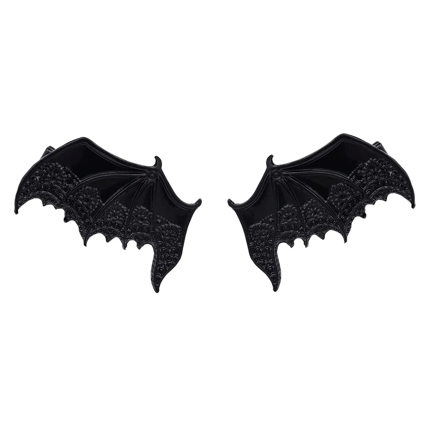 Hofar 2 PCS Halloween Cartoon Bat Ears Bat Wings Hair Clips Hairpin Hair Accessories Cosplay Costume Bat Devil Horns Wings