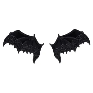 Hofar 2 PCS Halloween Cartoon Bat Ears Bat Wings Hair Clips Hairpin Hair Accessories Cosplay Costume Bat Devil Horns Wings