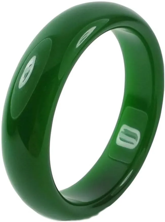 Hotan Jade Jasper Feng Shui Spinach Green Jade Bracelet Bangle for Women