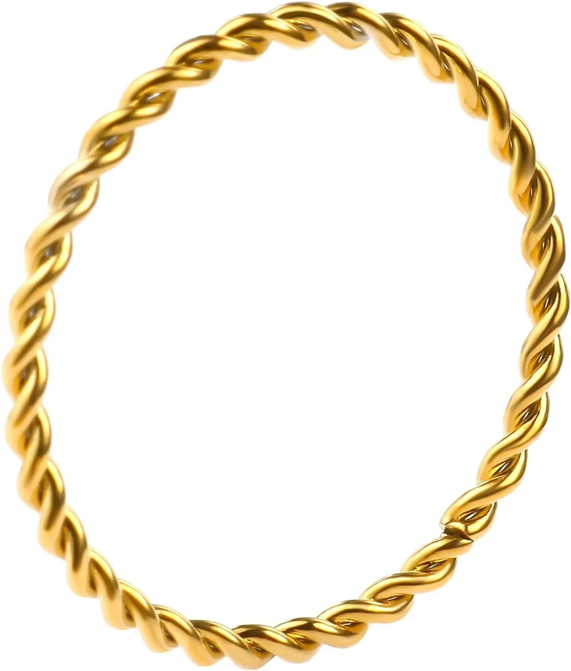 JINHUI Rings for Women, Dainty 18K Gold Rings for Women Stacking Thin Twisted Ring for Midi Knuckle Pinky Finger