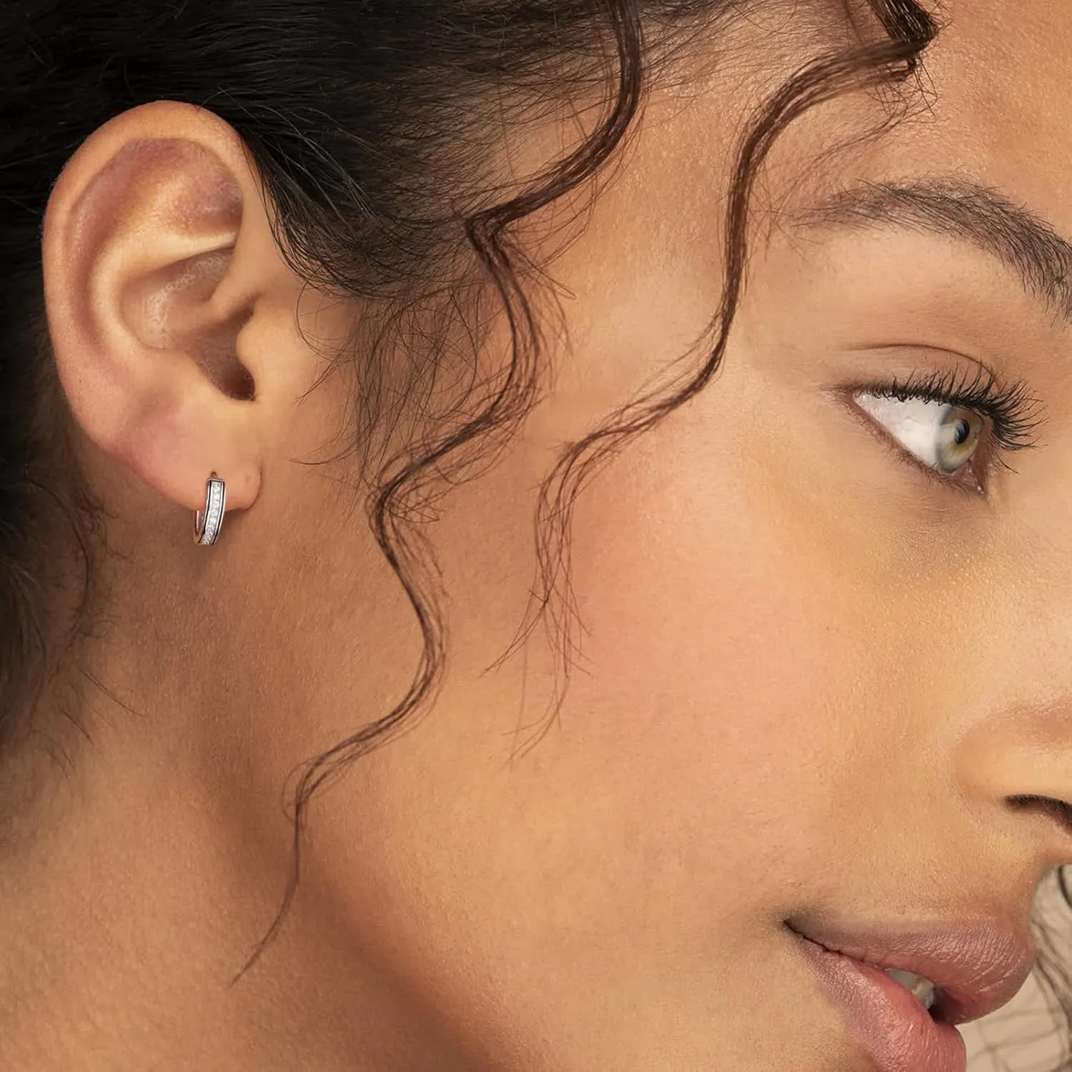 KRKC Hoop Earrings for Men S925 Sterling Silver Hypoallergenic Hoop Earrings, 14K Gold Plating Round Circle Earrings For Men Women