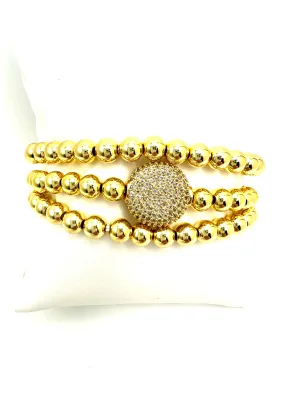 Large Pave Disc Stack