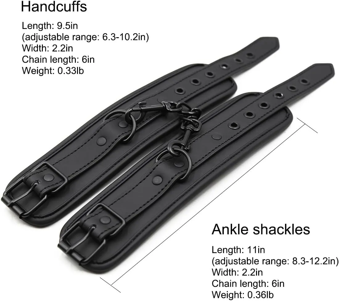 Leather Wristband Bracelets, Leg Harness Bangle, Wrist Ankle Belt for Men and Women (for wrist)