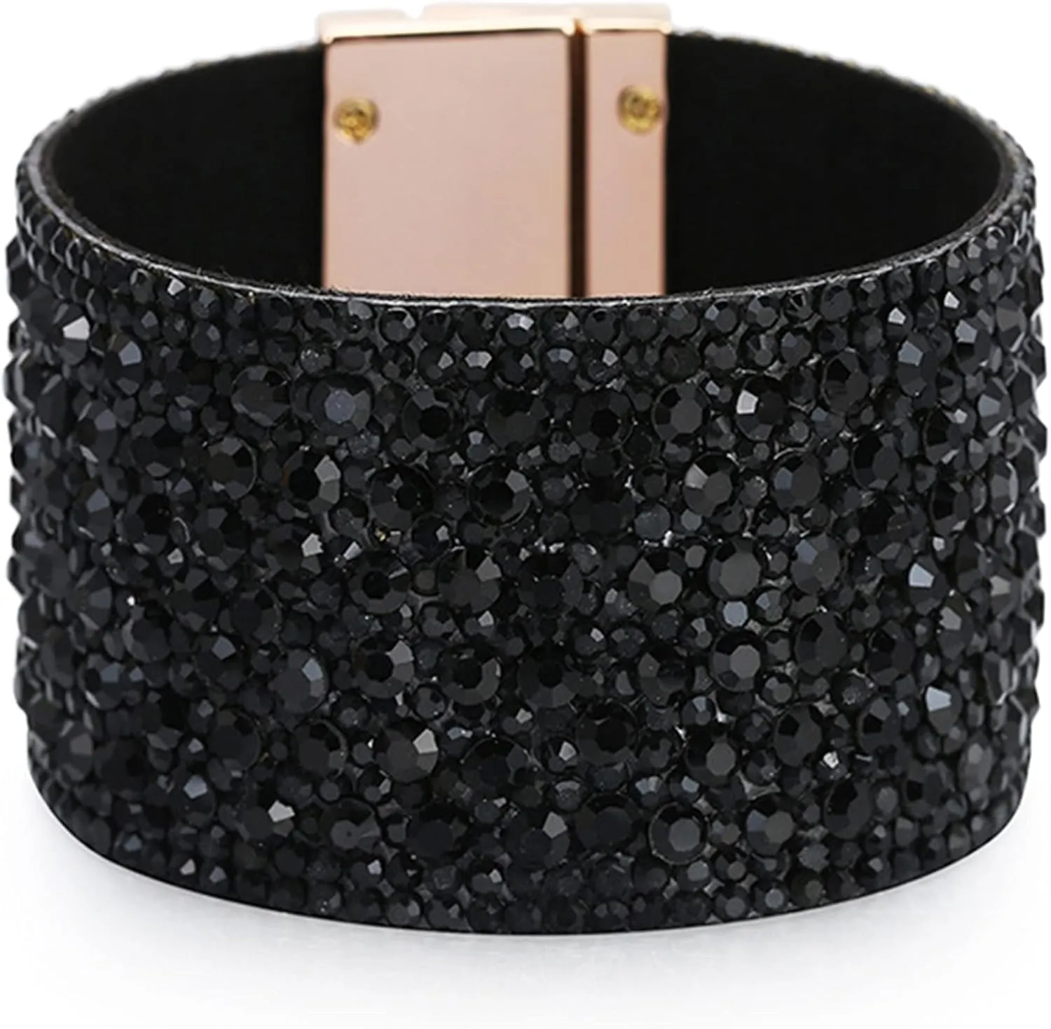 Long tiantian Bracelets for Women Trendy Boho Jewelry for Women Rhinestone Cuff Bangle Bracelets for Women Boho Leather Wrap Bracelets Christmas Gifts Stocking Stuffers
