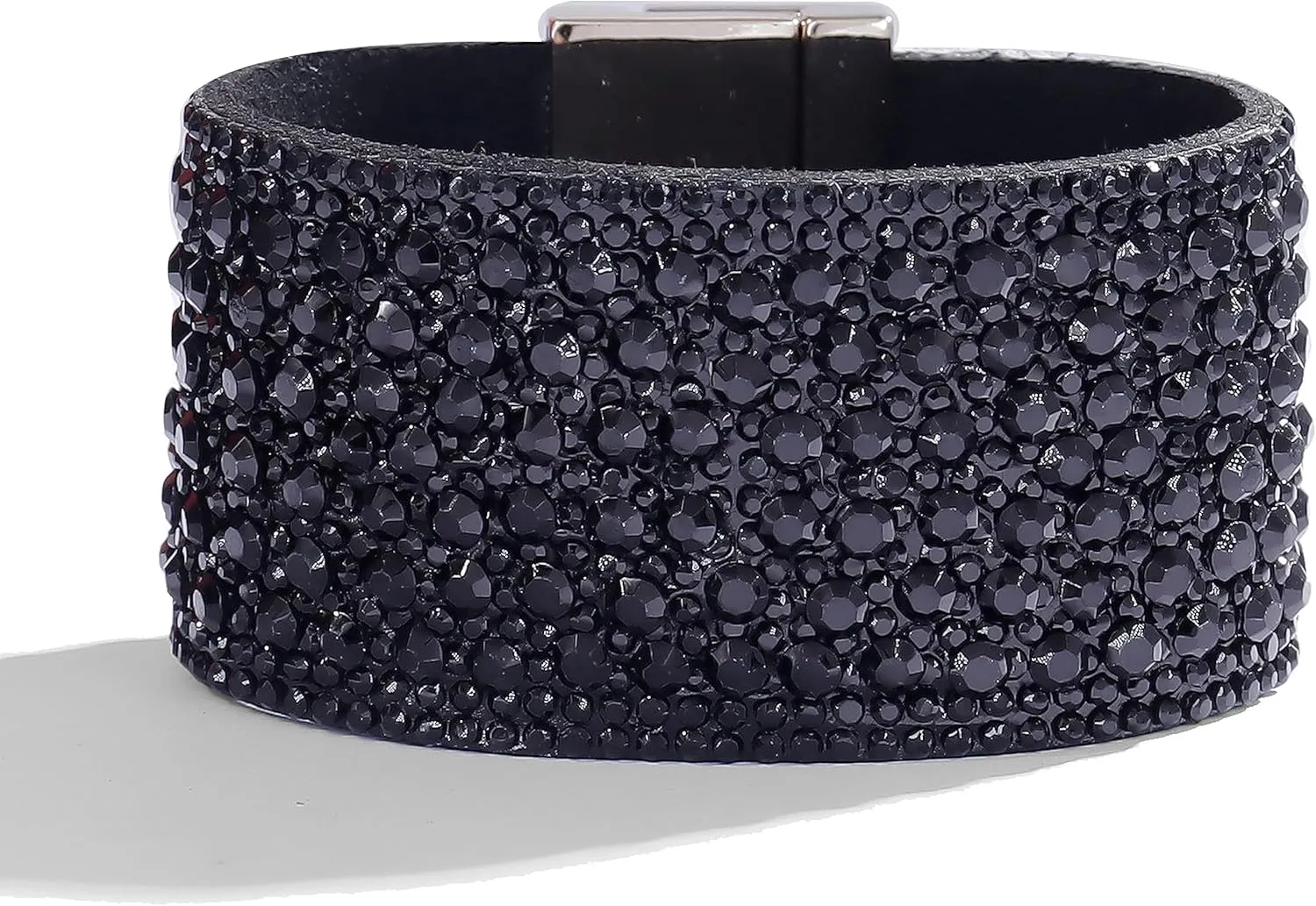 Long tiantian Bracelets for Women Trendy Boho Jewelry for Women Rhinestone Cuff Bangle Bracelets for Women Boho Leather Wrap Bracelets Christmas Gifts Stocking Stuffers