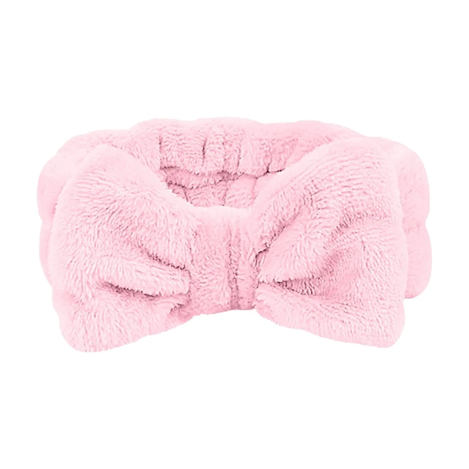 Makeup Headband Soft Hydrotherapy Headband 1 Piece Bow Hairband Women's Facial Coral Velvet Headband For Shower Face Wash