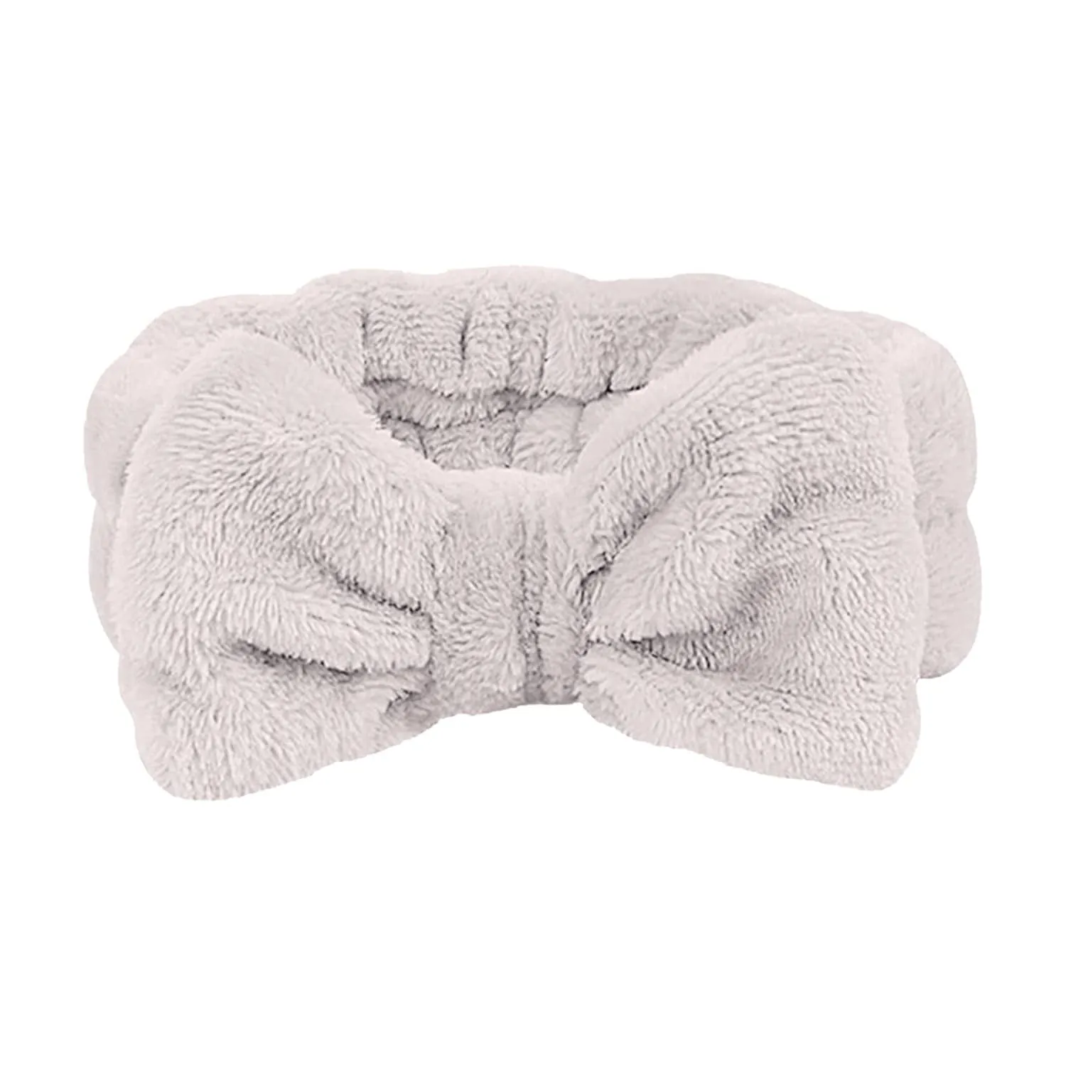 Makeup Headband Soft Hydrotherapy Headband 1 Piece Bow Hairband Women's Facial Coral Velvet Headband For Shower Face Wash