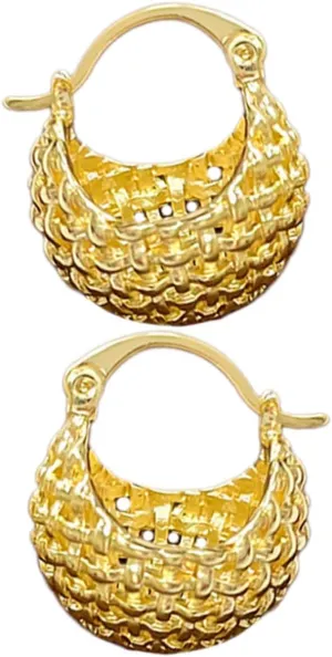 Metal Hollow Ball Hoop Earrings for Women Minimalist Fashion Ear Hoops