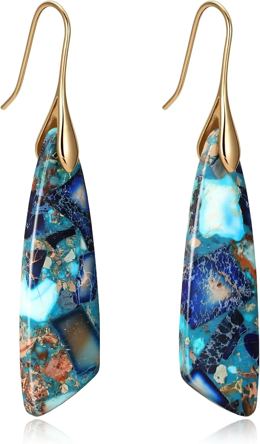 MJartoria Stone Earrings for Women Trendy Vintage Dangle Earrings Drop Earrings Statement Earrings Jewelry Gifts