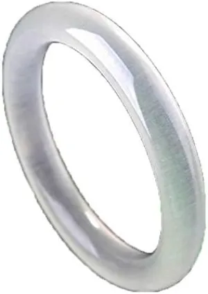 Natural A Goods Afghanistan White Jade Bangle
