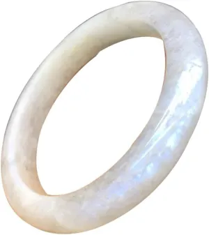 Natural Blue Moonstone Bangle 58-62mm Fengshui Fashion Jade bracelet For Women Genuine