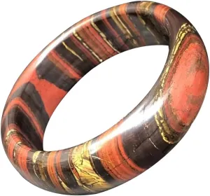 Natural Dazzling Color Wide Meteorite Bangle 58-62mm Fengshui Fashion Jade bracelet For Women Genuine