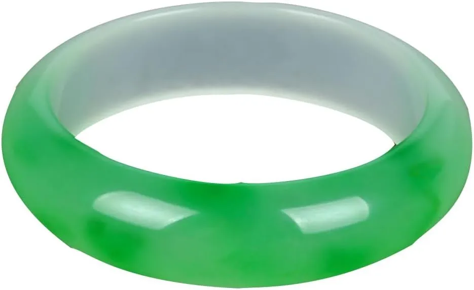 Natural Feng Shui Yang Green Emerald Jade Bracelet Bangle for Women