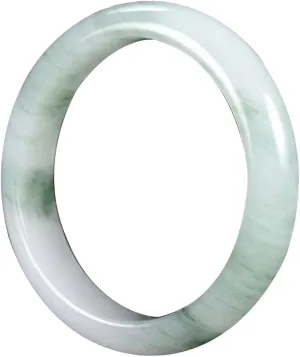Natural Ice Type Tianshan Cui float Flower Bangle 58-62mm Fengshui Jade bracelet For Women Genuine