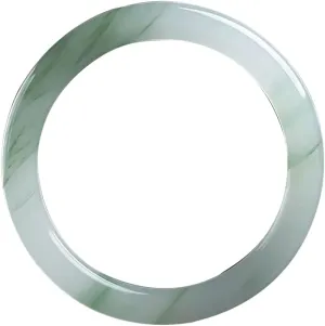 Natural Tianshan Cui Ice Seed Round Strip Bangle 58-62mm Fengshui Jade bracelet For Women Genuine