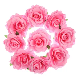 NOLITOY Realistic Pink Rose Brooch Pin Flower Hair Clip Hair Accessories for Women Suitable for Wedding Party Gifting