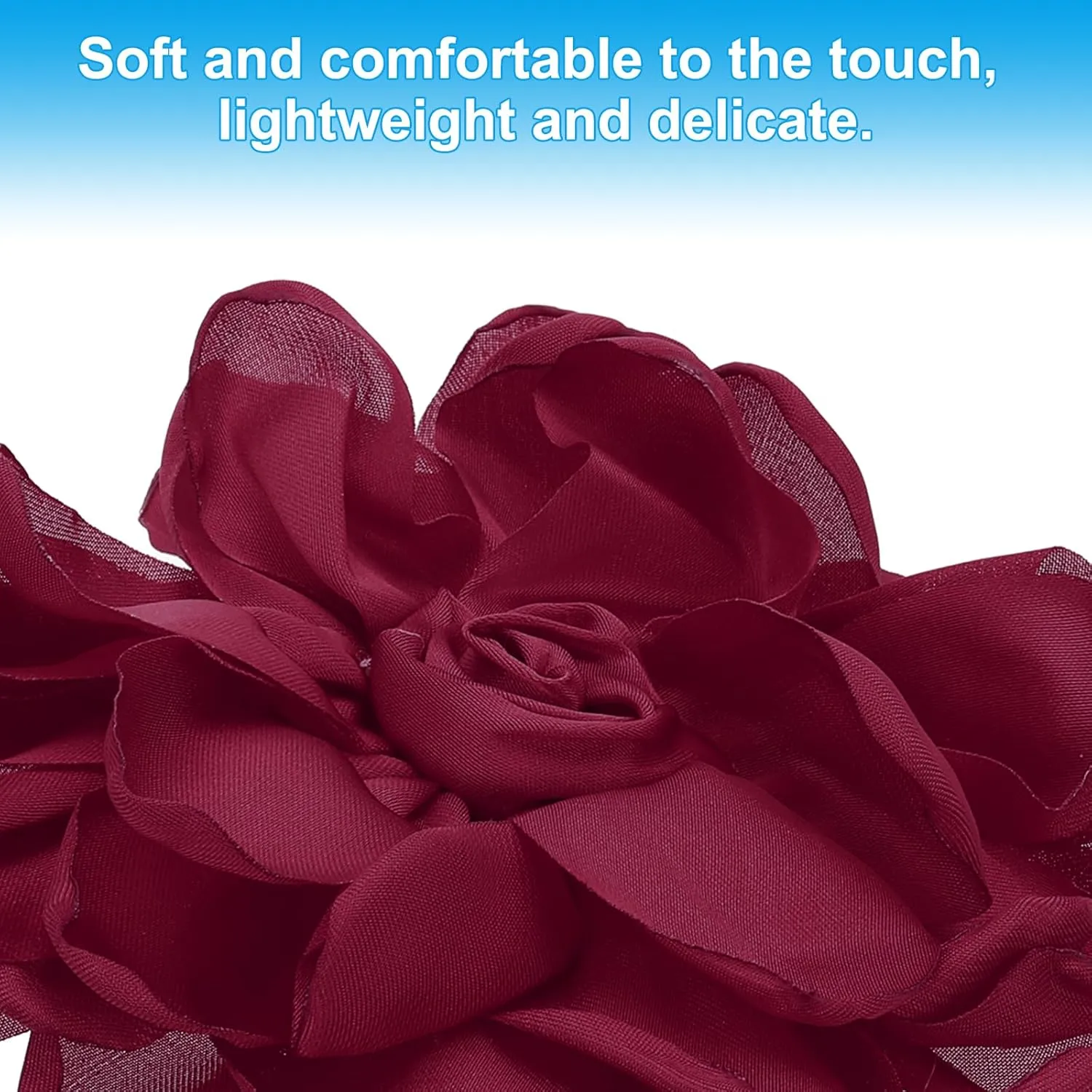 PATIKIL Rose Flower Hair Clips, Fabric Brooch Pins for Women Wedding Party Dance Dress Clothes Accessories Valentine's Day Gifts