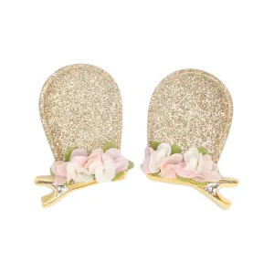 Pink Easter Headband Hairclips Bow Pink Easter Baby Hair Band Bow Hair Clip Pins JHE20 (HairClip-Gold Flower)