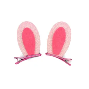 Pink Easter Headband Hairclips Bow Pink Easter Baby Hair Band Bow Hair Clip Pins JHE20 (Set-G)