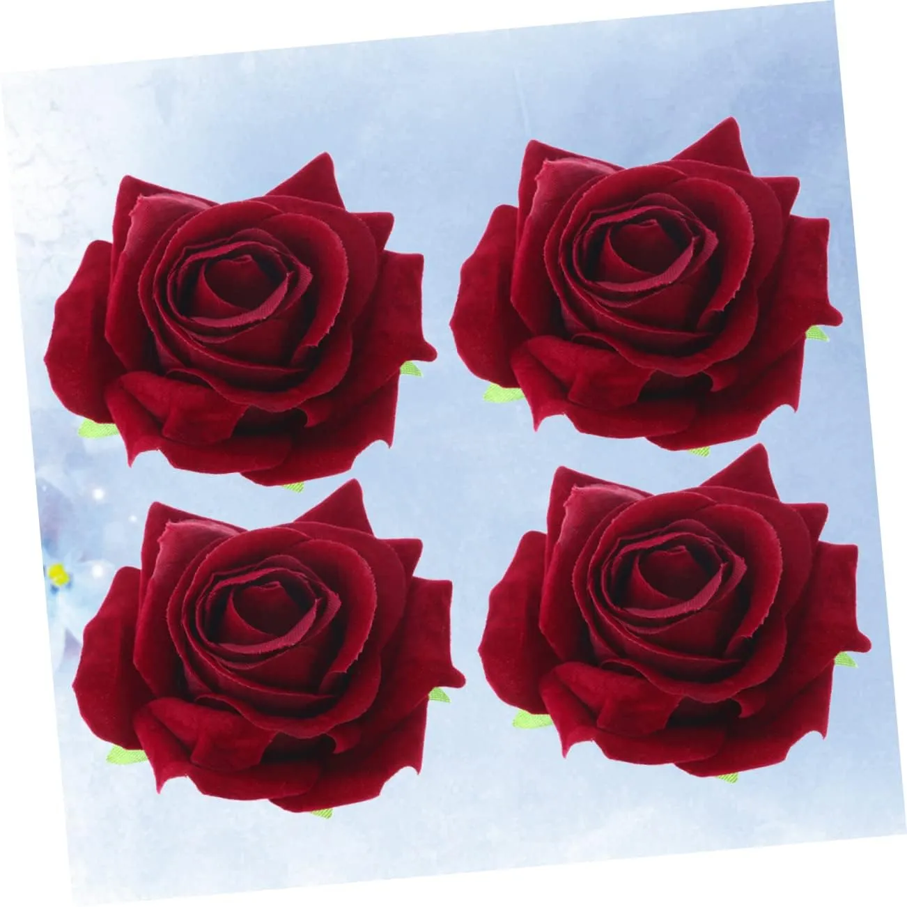 Red Cloth Rose Hairpin Flower Brooches Elegant Accessories for Women for Weddings Beach Vacations