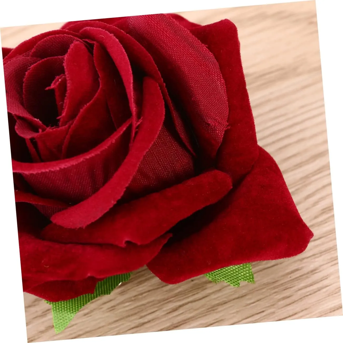 Red Cloth Rose Hairpin Flower Brooches Elegant Accessories for Women for Weddings Beach Vacations