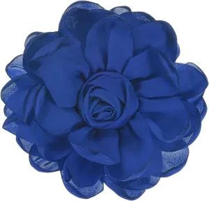 Rose Flower Brooches and Pins for Women, Lapel Pins Dainty Satin Fabric Big Camellia Hair Flowers Clips for Wedding/Parties/Clothes/Jewelry