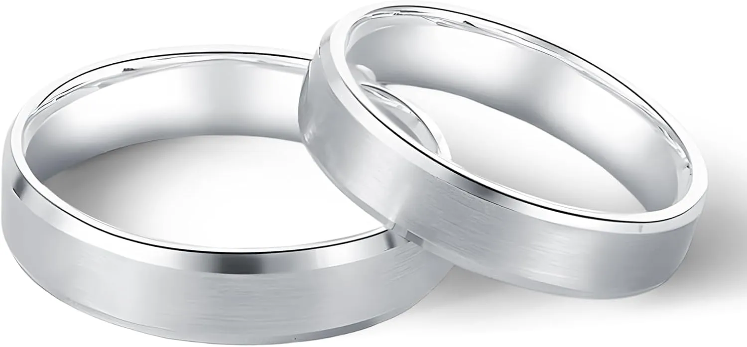 S925/10K/14K/18K Gold Couple Ring Sets, 2pcs Moissanite Wedding Rings Set for Men and Women, Customized His and Hers Matching Promise Bands for Anniversary Engagement Valentine's Day