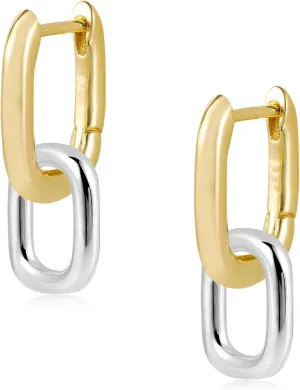 Silver Gold Drop Dangle Earrings Hypoallergenic Drop Earrings for Women, Silver Gold Dangle Drop Earrings Fashion Jewelry