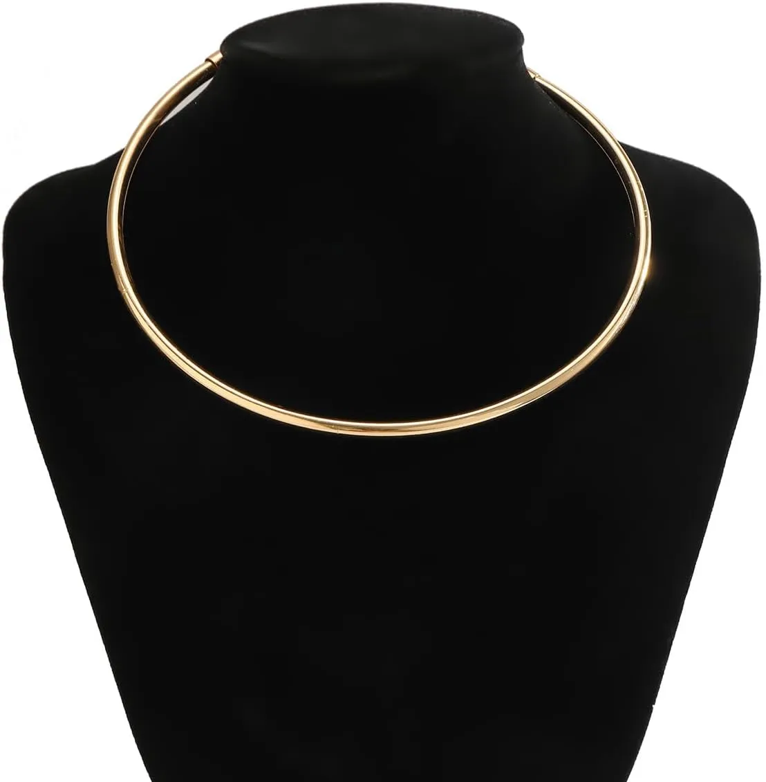 Simple Metal Collar Necklace Trendy Choker Necklaces Open Round Collar Necklace for Women