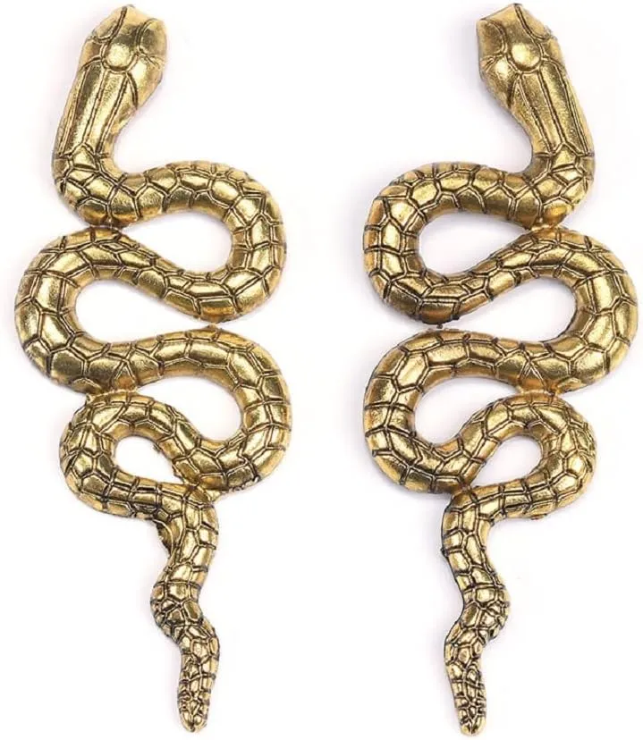 Snake Earrings for Women, Cute Snake Serpent Earrings, Animal Snake Dangle Earrings Hypoallergenic, Bohemian Snake Drop Earrings, Snake Earrings Studs, Serpent Snake Jewelry Funny Earrings