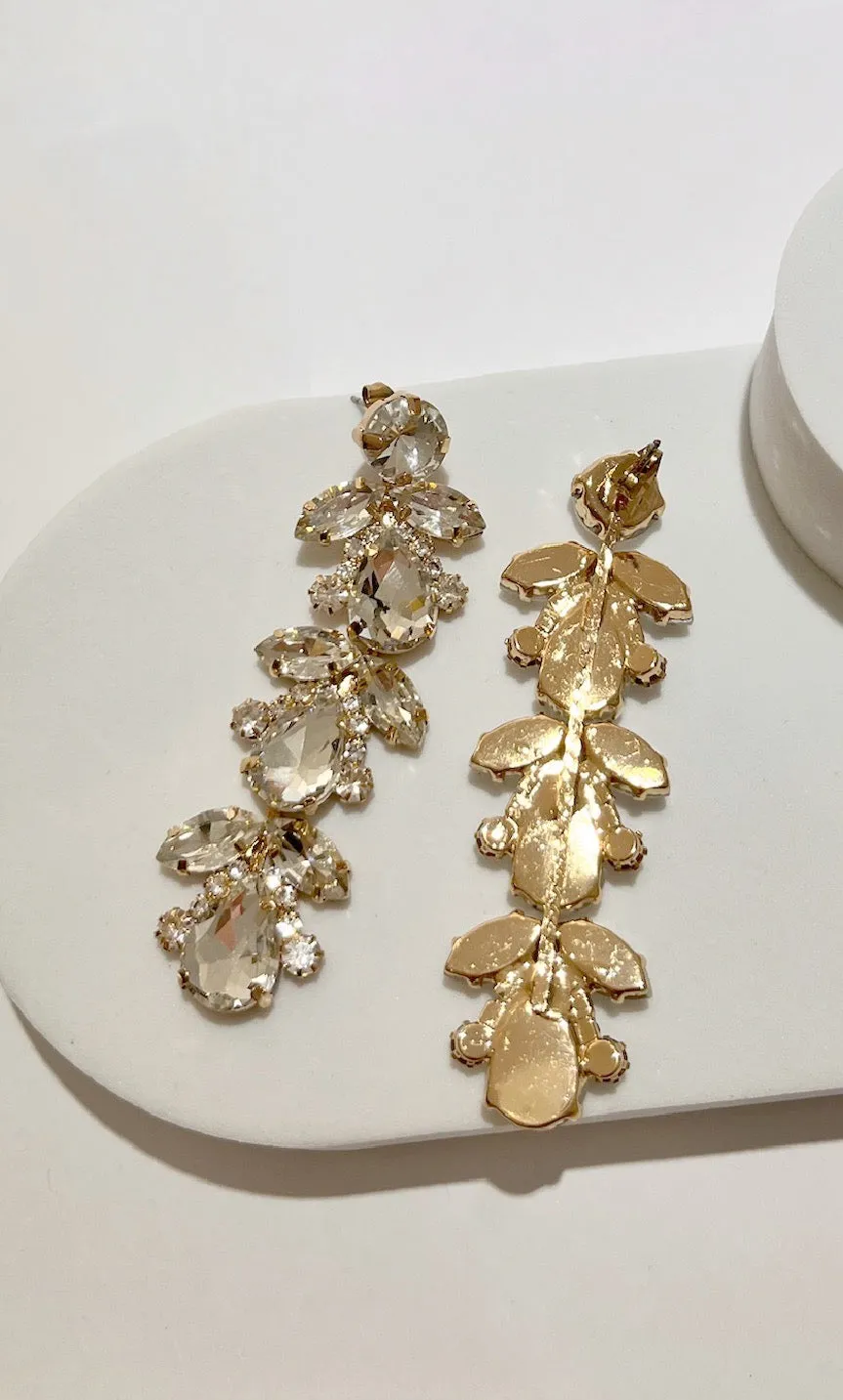 Special Moment Gold Stones Earrings